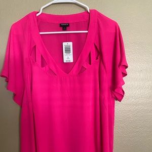 Torrid women's 14/16 pink blouse
